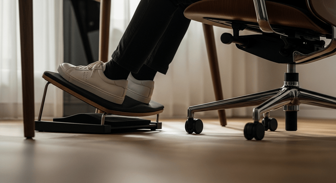 Is Your Desk Attacking Your Feet? The Importance of an Ergonomic Footrest - 1Nook