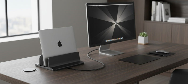 Vertical Laptop Stands: The Secret to a Clutter-Free Desk - 1Nook