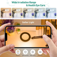 10X Magnifying Glass with Light and Stand | Stepless Dimmable 2 - in - 1 Desk & Clamp Lamp for Reading & Close Work, a high - quality from 1Nook