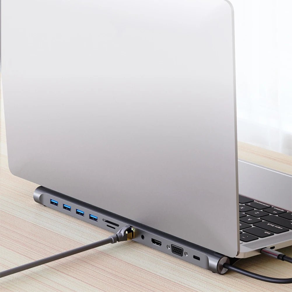 11 - in - 1 USB C Hub Triple Display Docking Station | with 4K HDMI, VGA, Ethernet, 100W PD & USB 3.0, a high - quality from 1Nook