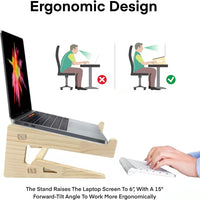 1Nook Arbor | 2 - in - 1 Wooden Laptop Stand & Vertical Holder 15~17.5", a high - quality from 1Nook