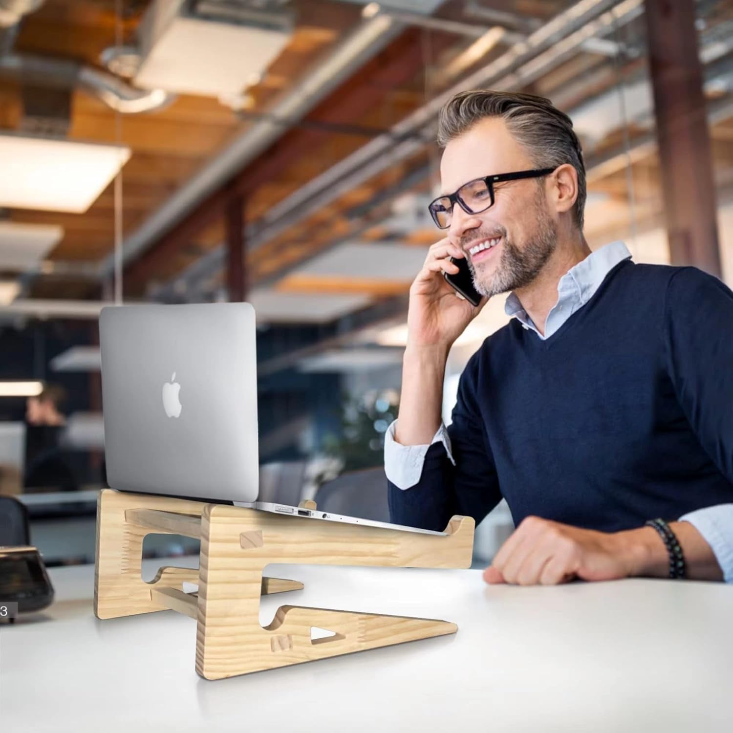 1Nook Arbor | 2 - in - 1 Wooden Laptop Stand & Vertical Holder 15~17.5", a high - quality from 1Nook