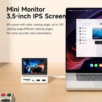 3.5 - inch IPS Mini Screen & USB - C Hub | Secondary PC Data Monitor for CPU, RAM, and Weather Display, a high - quality from 1Nook
