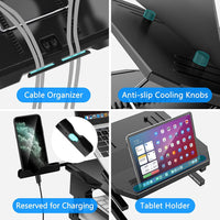 360° Rotating Dual - Height Laptop Stand, Compatible with 10'' - 17'' Laptops (Black), a high - quality from 1Nook