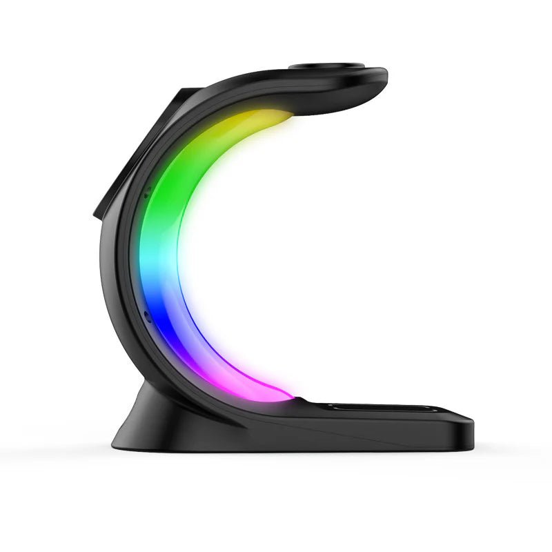 4 - in - 1 Magnetic Wireless Charging Station with RGB Light | Fast Charger Stand for iPhone, Apple Watch & AirPods, a high - quality from 1Nook