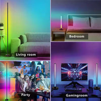 49 - Inch Convertible RGB Floor Lamp & Table Lamp | Music Sync Color Changing LED Light Bar with Remote, a high - quality from 1Nook