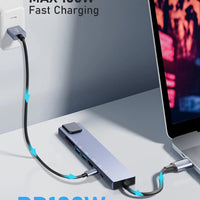 8 - in - 1 USB C Hub with Ethernet & 4K HDMI | Multiport Adapter Dongle with 100W PD, USB 3.0, and SD/TF Card Reader, a high - quality from 1Nook