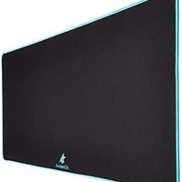 ANUBISGX Desk Mat (36x12) | Black with Light Blue Stitching, a high - quality from 1Nook