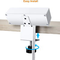CCCEI Desk Clamp Power Strip with 3 Outlets & 2 USB Ports | Edge Mount Surge Protector with 6ft Cord (1200J), a high - quality from 1Nook