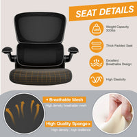 COOLHUT Ergonomic Mid - Back Mesh Desk Chair | with Reclining Function & Adjustable Armrests, a high - quality from 1Nook