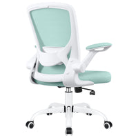 COOLHUT Ergonomic Office Chair with Lumbar Support | Breathable Mesh Desk Chair with Flip - Up Arms (Light Blue), a high - quality from 1Nook