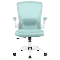 COOLHUT Ergonomic Office Chair with Lumbar Support | Breathable Mesh Desk Chair with Flip - Up Arms (Light Blue), a high - quality from 1Nook