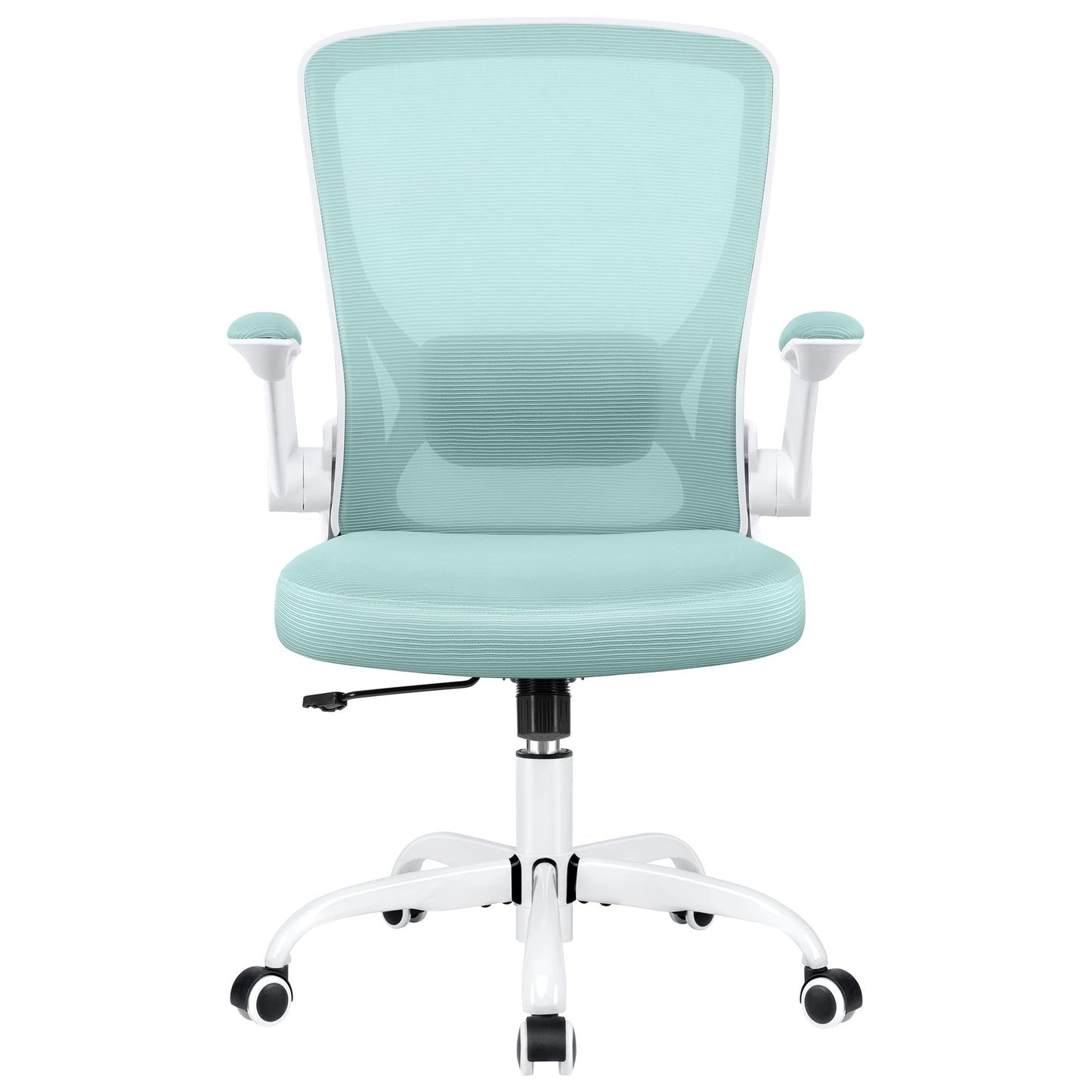 COOLHUT Ergonomic Office Chair with Lumbar Support | Breathable Mesh Desk Chair with Flip - Up Arms (Light Blue), a high - quality from 1Nook