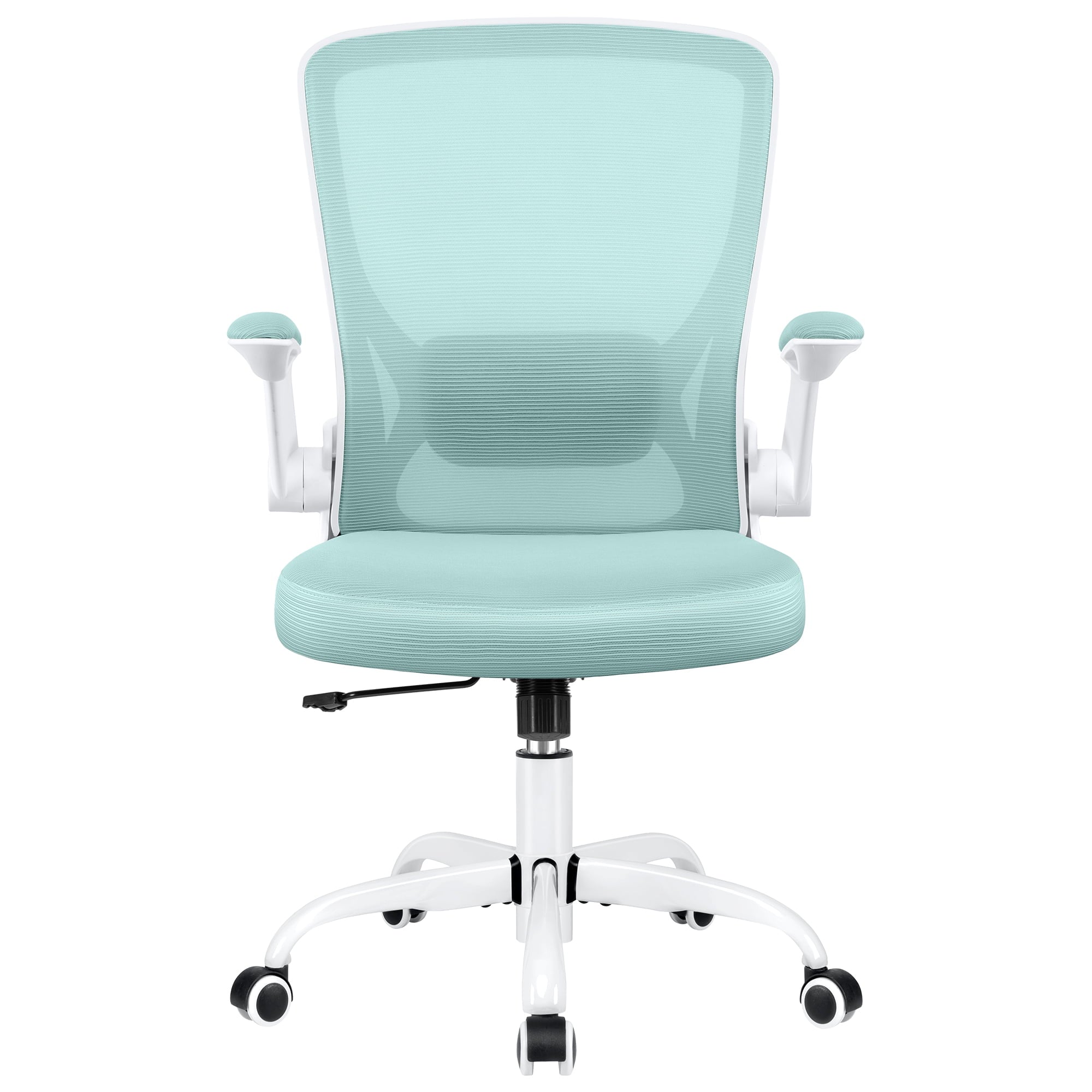 COOLHUT Ergonomic Office Chair with Lumbar Support | Breathable Mesh Desk Chair with Flip - Up Arms (Light Blue), a high - quality from 1Nook