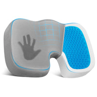 Cooling Gel Seat Cushion for Office Chair | Ergonomic Memory Foam for Coccyx & Tailbone Pain Relief (Gray), a high - quality from 1Nook