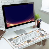 Desk Mat | Playful Cats Edition (35x16), a high - quality from 1Nook