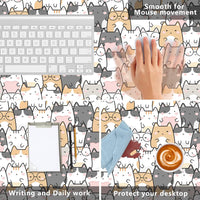 Desk Mat | Playful Cats Edition (35x16), a high - quality from 1Nook