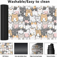 Desk Mat | Playful Cats Edition (35x16), a high - quality from 1Nook