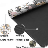 Desk Mat | Playful Cats Edition (35x16), a high - quality from 1Nook