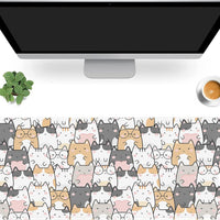 Desk Mat | Playful Cats Edition (35x16), a high - quality from 1Nook