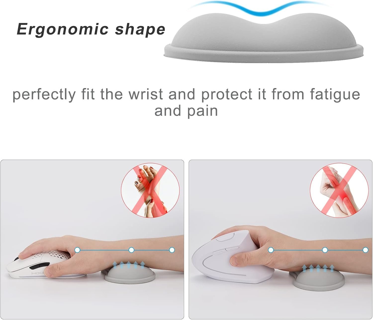 Ergonomic Gel Wrist Rest for Mouse Users, a high - quality from 1Nook