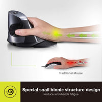 Ergonomic Vertical Wireless Mouse, Reduce Hand and Wrist Pain, a high - quality from 1Nook