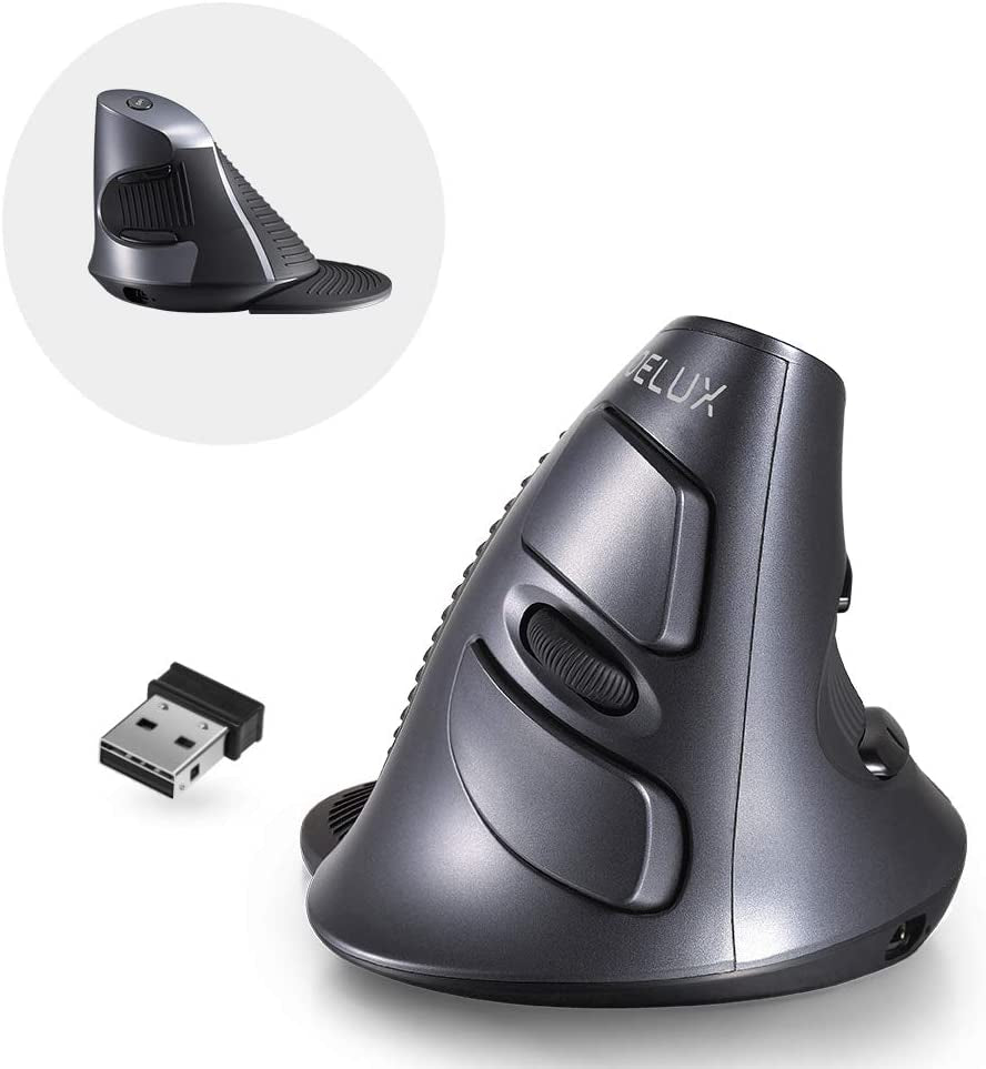 Ergonomic Vertical Wireless Mouse, Reduce Hand and Wrist Pain, a high - quality from 1Nook