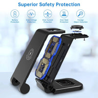 Foldable 3 - in - 1 Wireless Charging Station | Fast Charger Stand for iPhone, Apple Watch & AirPods (18W Adapter Included), a high - quality from 1Nook