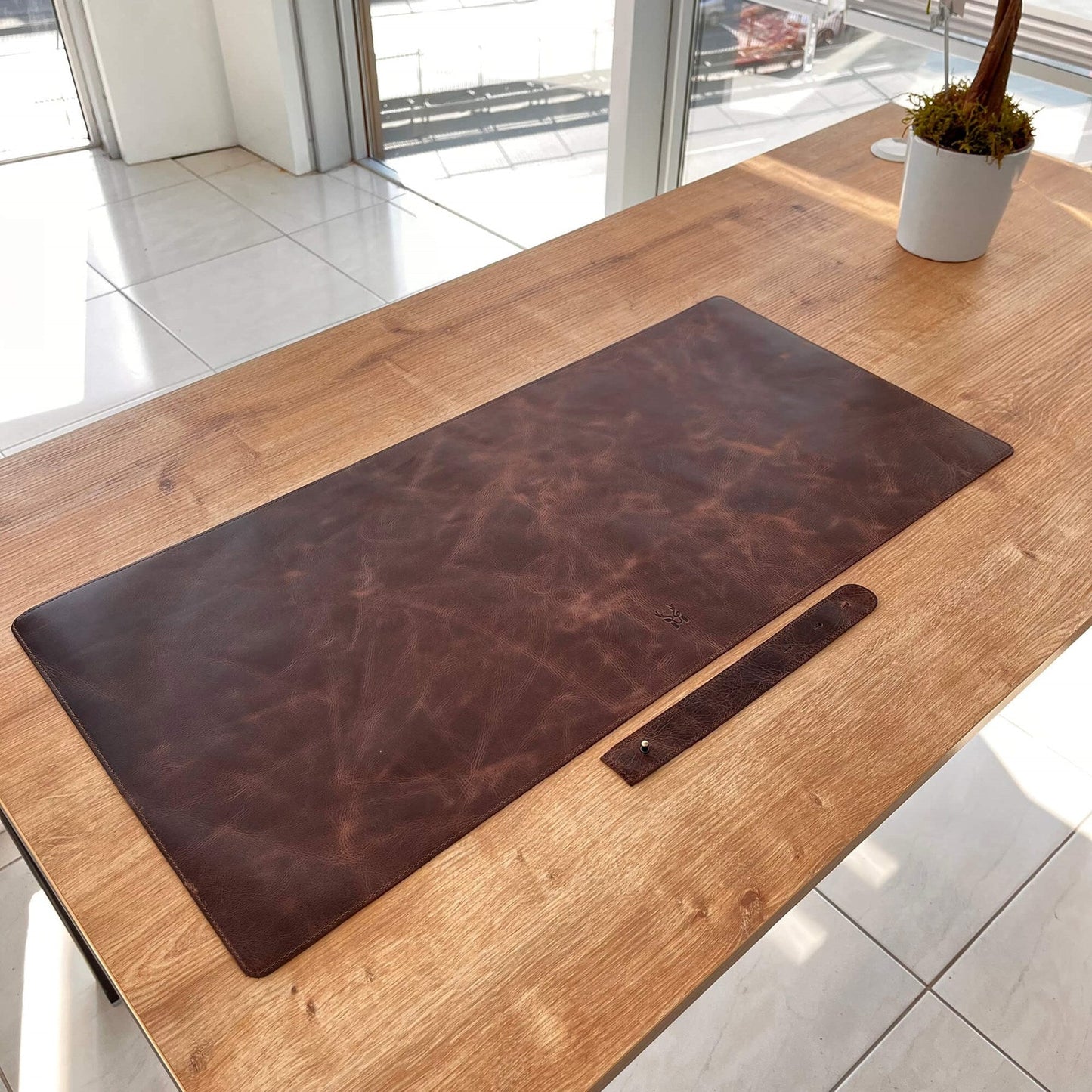 Hobart - Genuine Leather Luxury Desk Mat, a high - quality from 1Nook