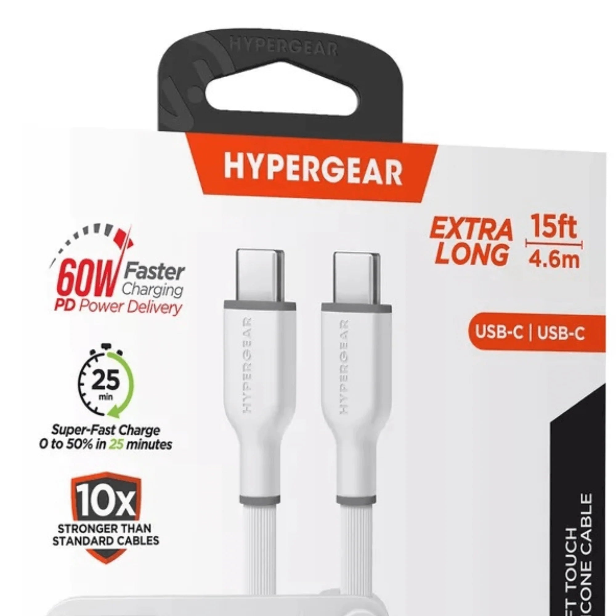 Hypergear Flexi PRO USB - C to USB - C Cable 15Ft, a high - quality from 1Nook