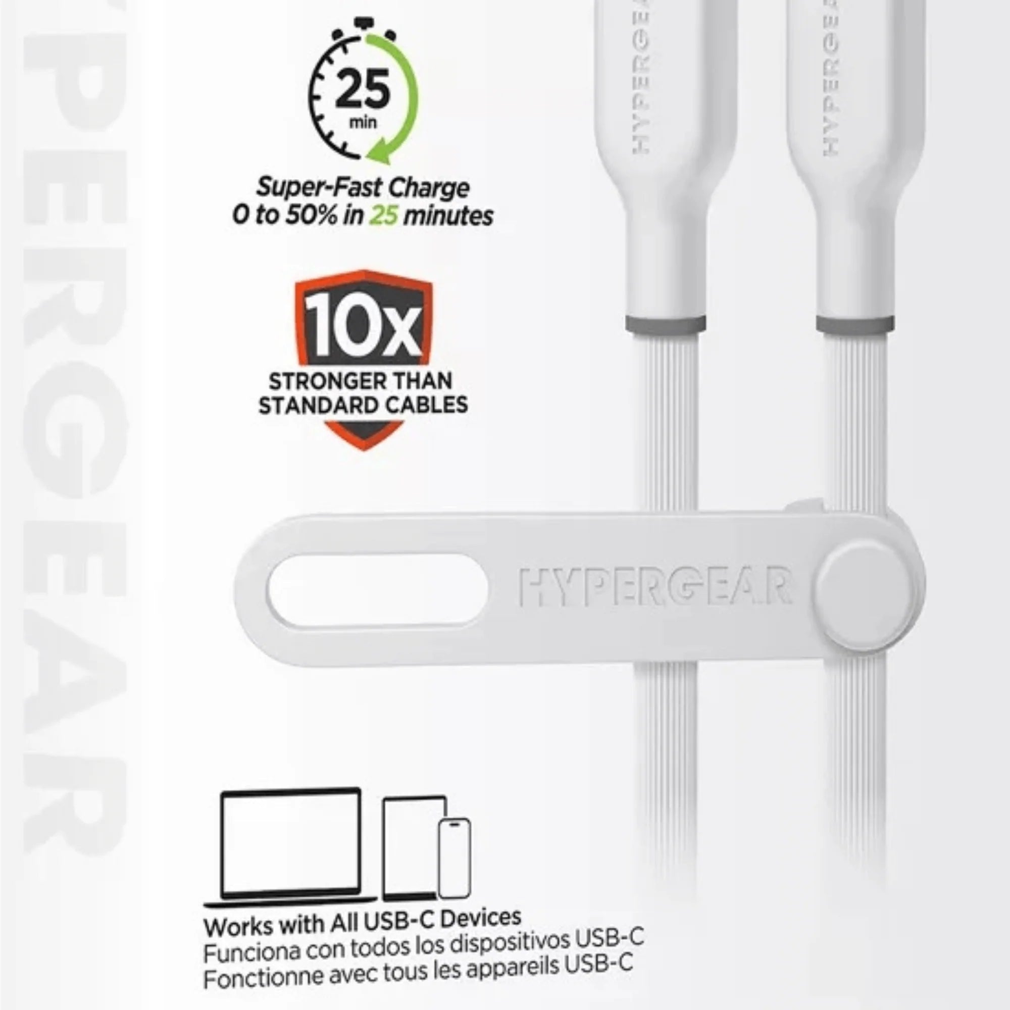 Hypergear Flexi PRO USB - C to USB - C Cable 15Ft, a high - quality from 1Nook