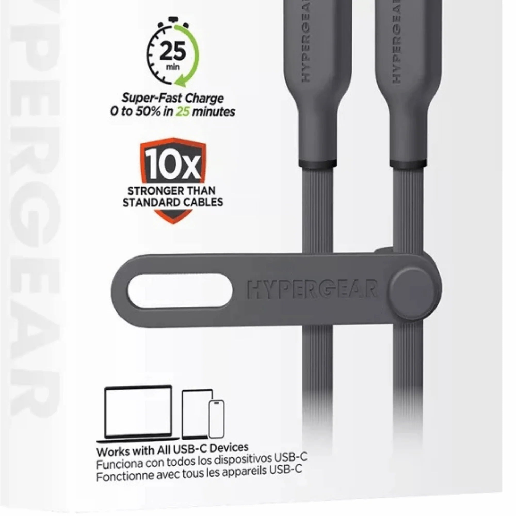 Hypergear Flexi PRO USB - C to USB - C Cable 15Ft, a high - quality from 1Nook