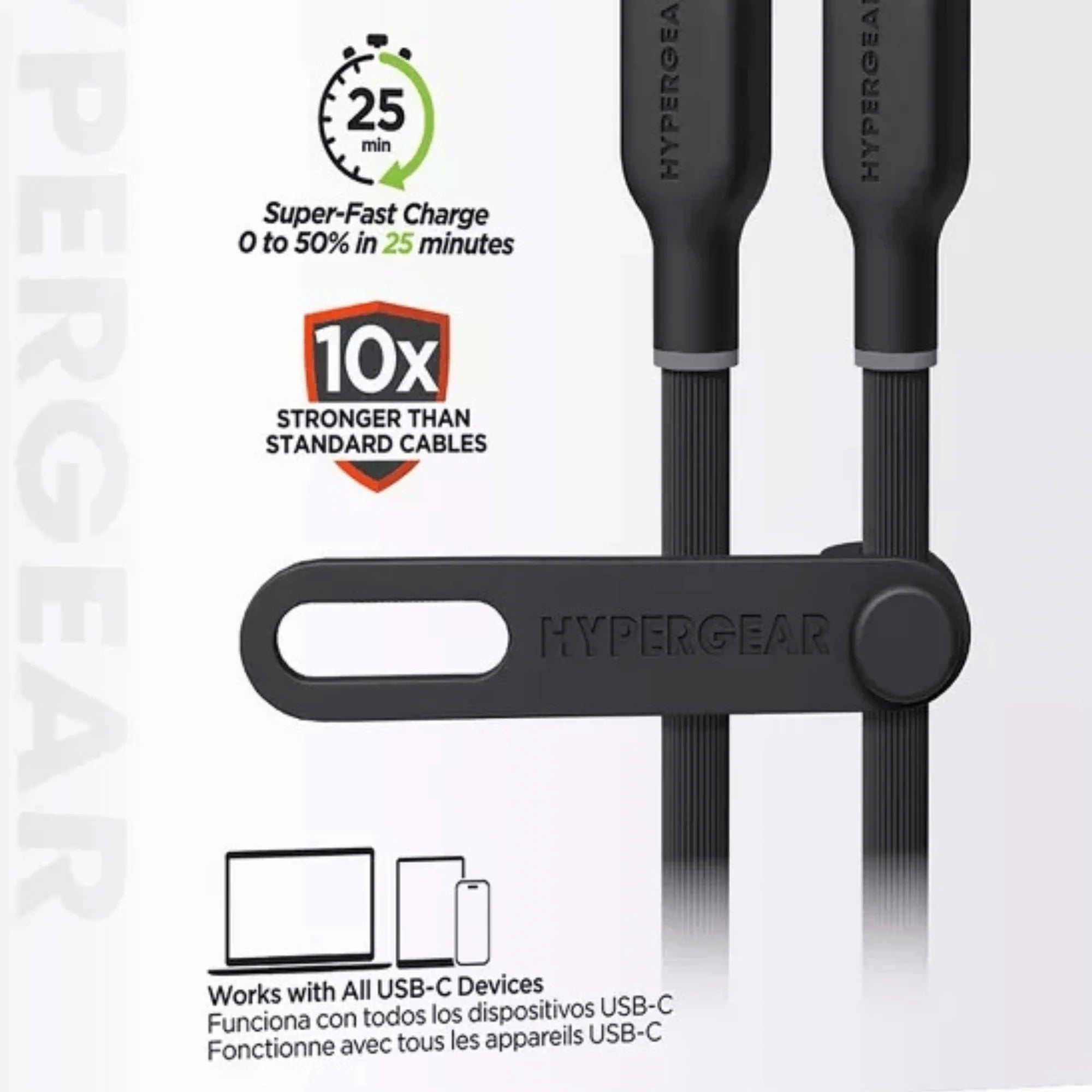 Hypergear Flexi PRO USB - C to USB - C Cable 15Ft, a high - quality from 1Nook
