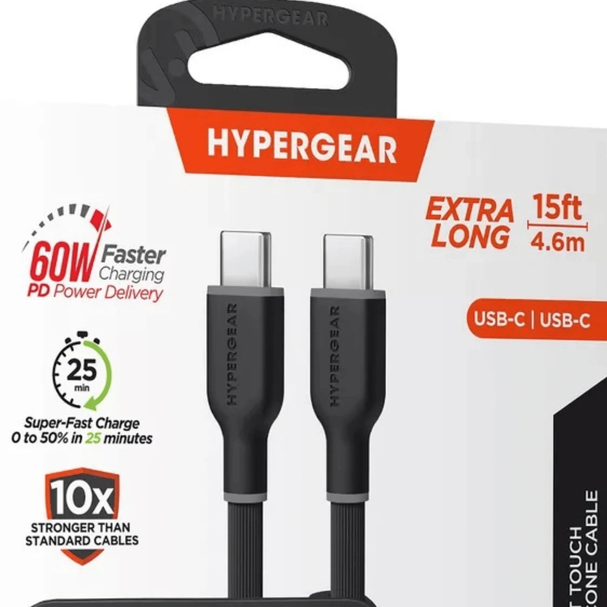 Hypergear Flexi PRO USB - C to USB - C Cable 15Ft, a high - quality from 1Nook