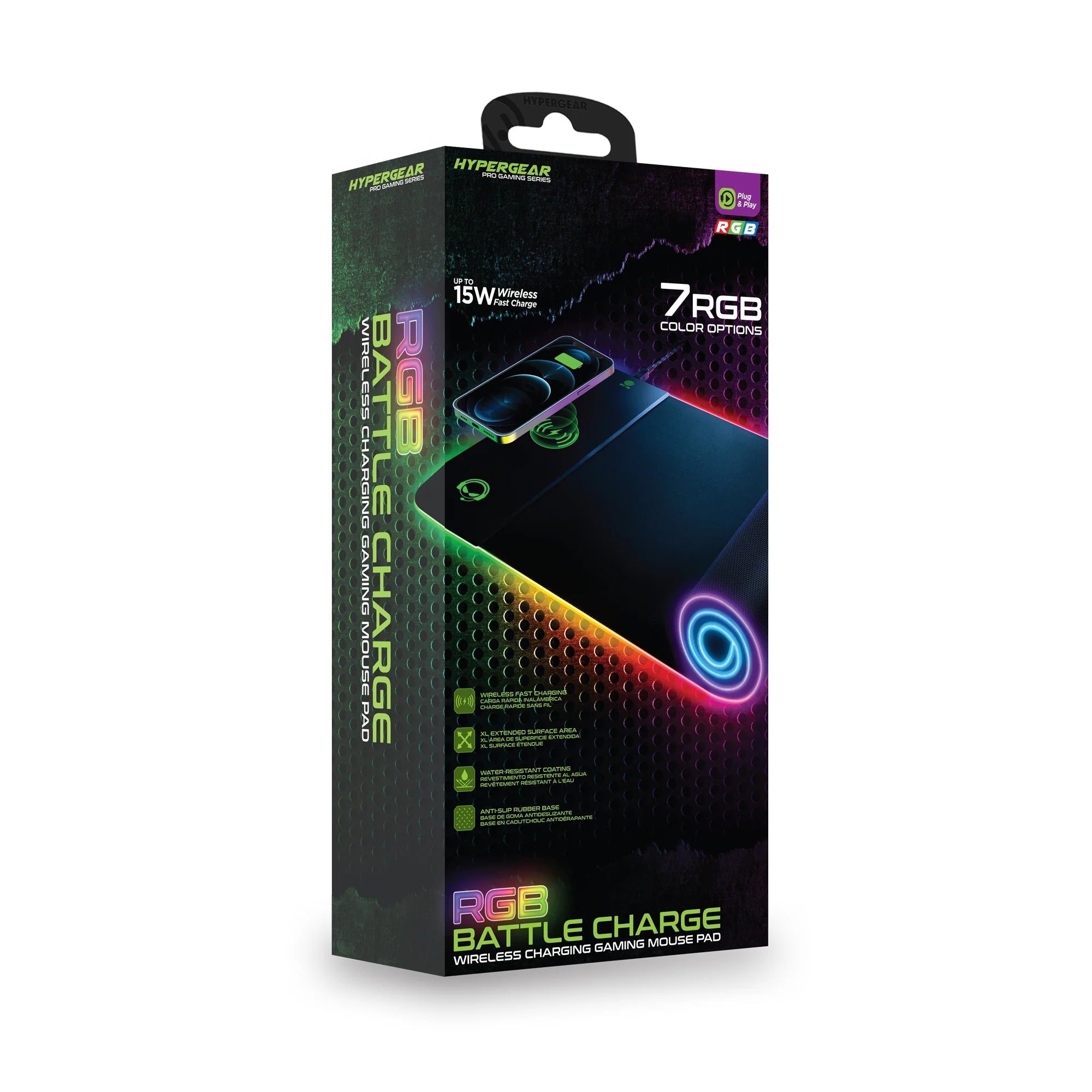 HyperGear Flow XL Desk Mat | with 15W Fast Wireless Charging & RGB, a high - quality from 1Nook