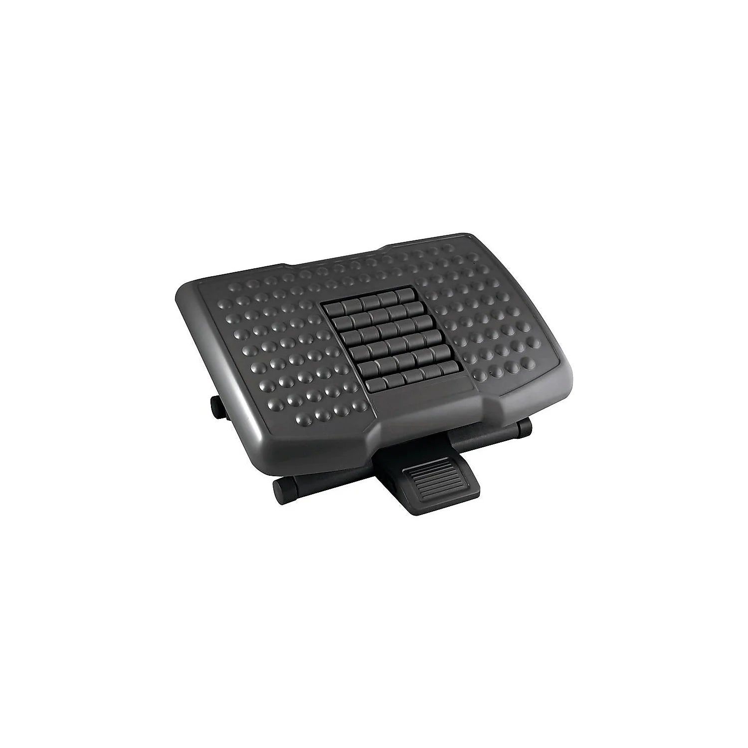 Kantek Premium Adjustable Under Desk Footrest with Massaging Rollers | Ergonomic Office Foot Rest for Circulation, a high - quality from 1Nook