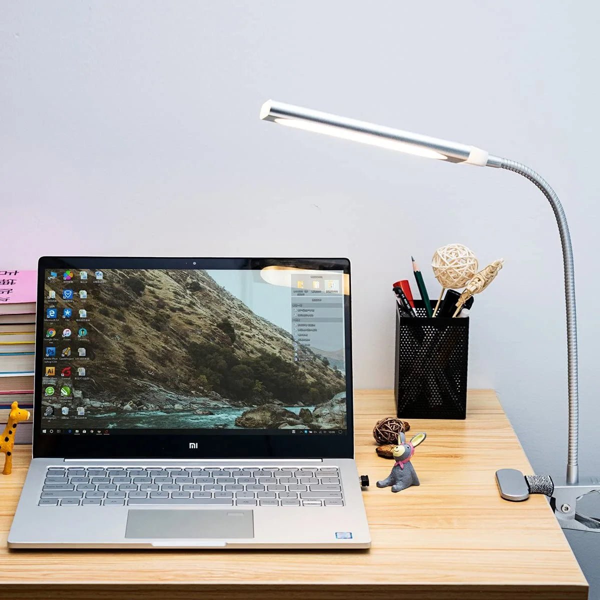 KOOTION LED Clip On Desk Lamp | USB Flexible Gooseneck Reading Light with 3 Color Modes & 11 Brightness Levels, a high - quality from 1Nook