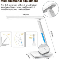 LED Desk Lamp with Wireless Charger, USB Port & LCD Display | 5 - in - 1 Dimmable Office Table Lamp with Clock & Alarm, a high - quality from 1Nook