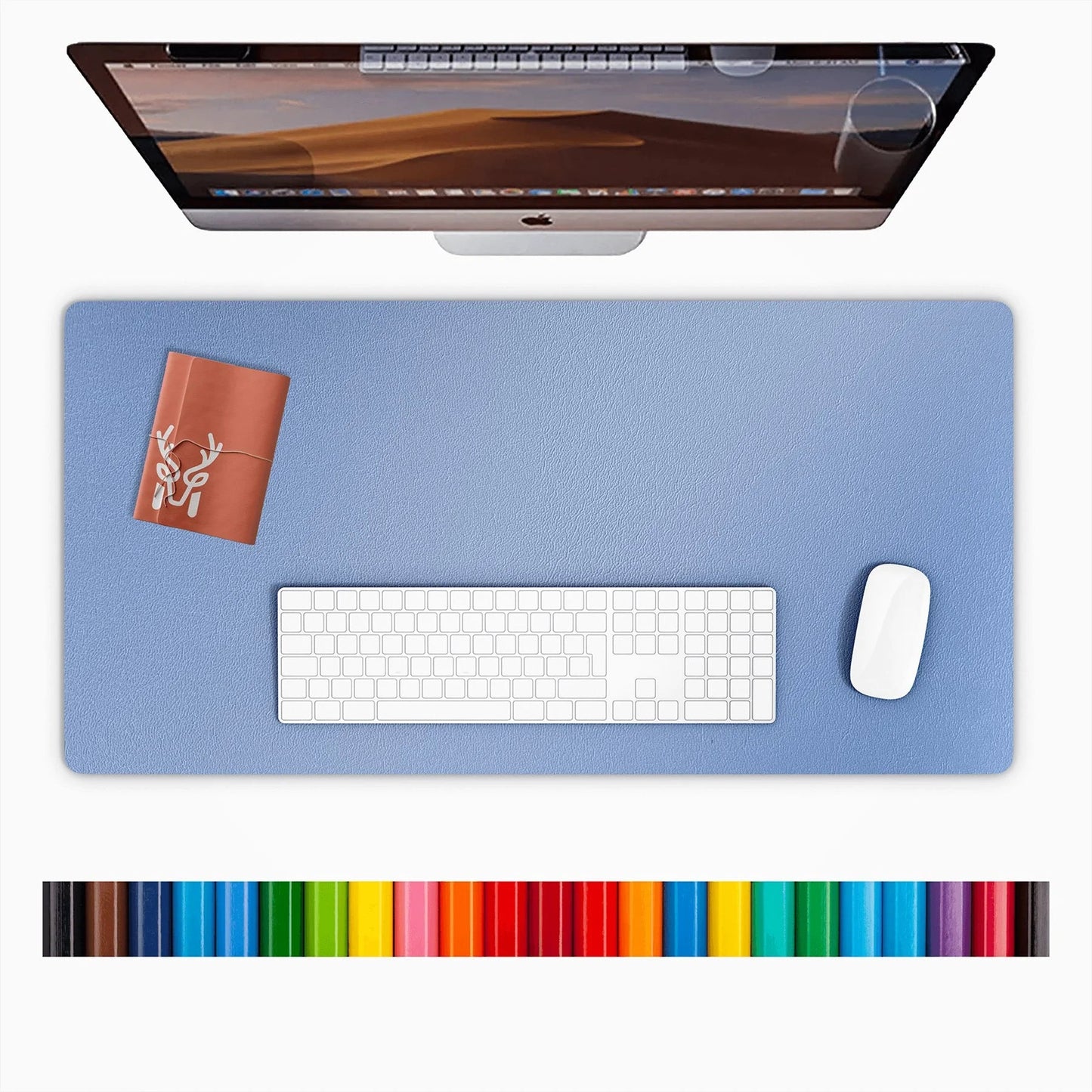 Lindos - Vegan Leather Waterproof Large Desk Mat, a high - quality from 1Nook