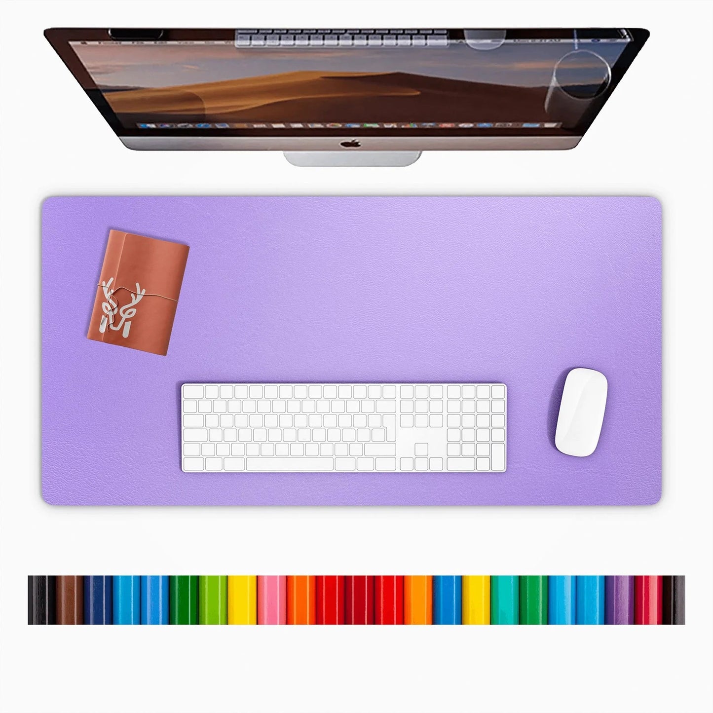 Lindos - Vegan Leather Waterproof Large Desk Mat, a high - quality from 1Nook