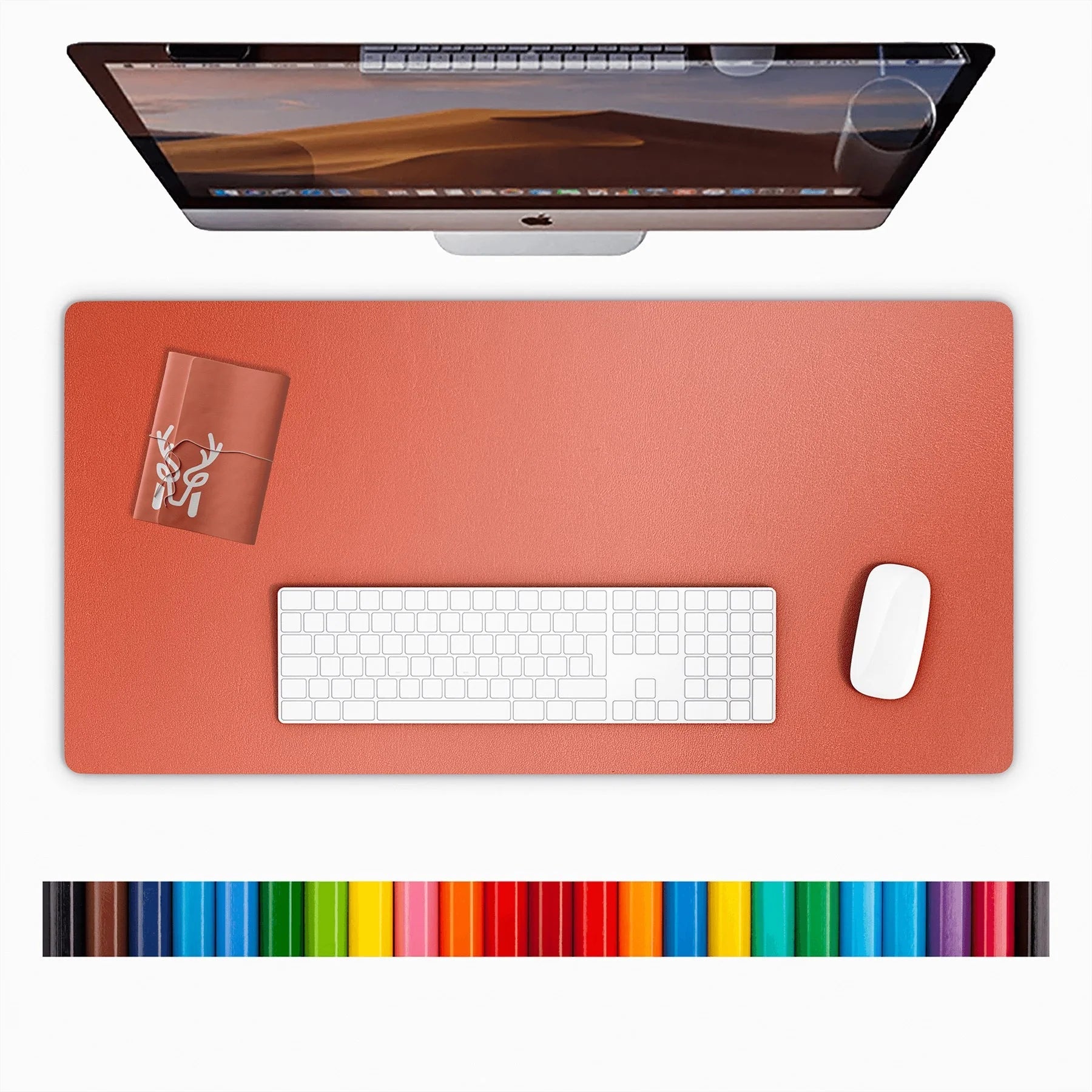 Lindos - Vegan Leather Waterproof Large Desk Mat, a high - quality from 1Nook