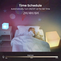 LOFTEK 4 - Inch Rechargeable LED Cube Light | Waterproof RGB Mood Lamp with Remote for Kids, Pools & Parties, a high - quality from 1Nook