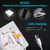 LOFTEK 4 - Inch Rechargeable LED Cube Light | Waterproof RGB Mood Lamp with Remote for Kids, Pools & Parties, a high - quality from 1Nook