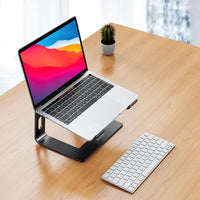 LS03 Ergonomic Aluminum Laptop Stand (Black) 10 - 15.6", a high - quality from 1Nook