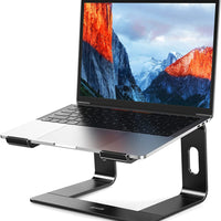LS03 Ergonomic Aluminum Laptop Stand (Black) 10 - 15.6", a high - quality from 1Nook