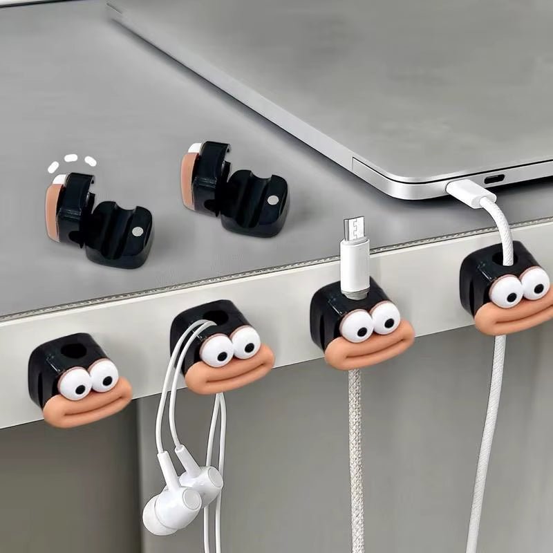 Magnetic Cable Clips (6 - Pack) | Adhesive Cord Holder for Desk, Car & Nightstand Wire Management, a high - quality from 1Nook