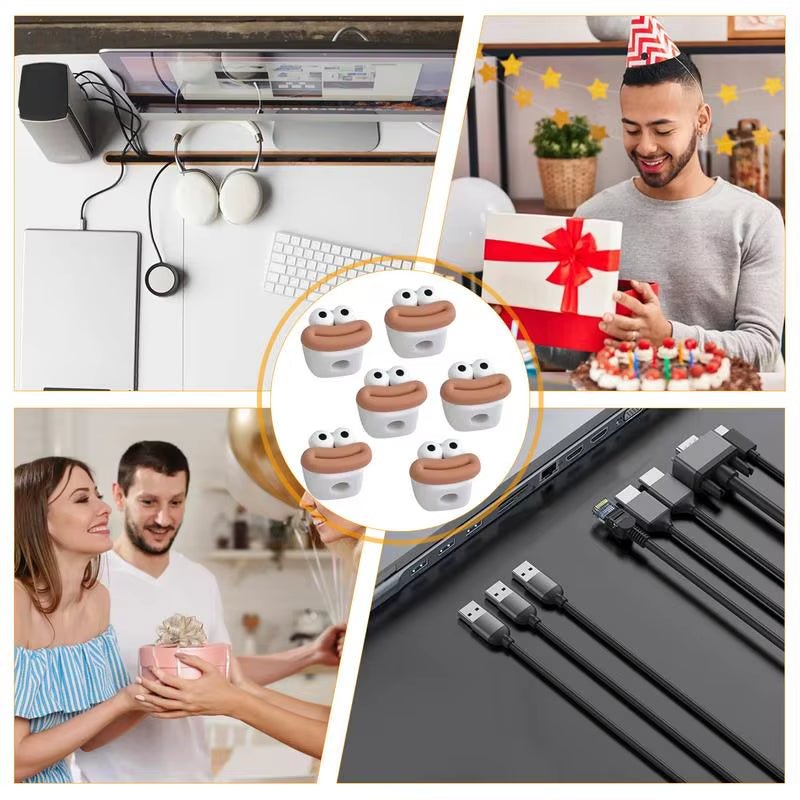 Magnetic Cable Clips (6 - Pack) | Adhesive Cord Holder for Desk, Car & Nightstand Wire Management, a high - quality from 1Nook
