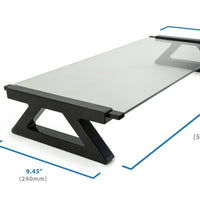 Mount - It! Glass Monitor Riser | Desk Stand with 3 - Port USB 2.0 Hub for 13 - 27" Screens, a high - quality from 1Nook