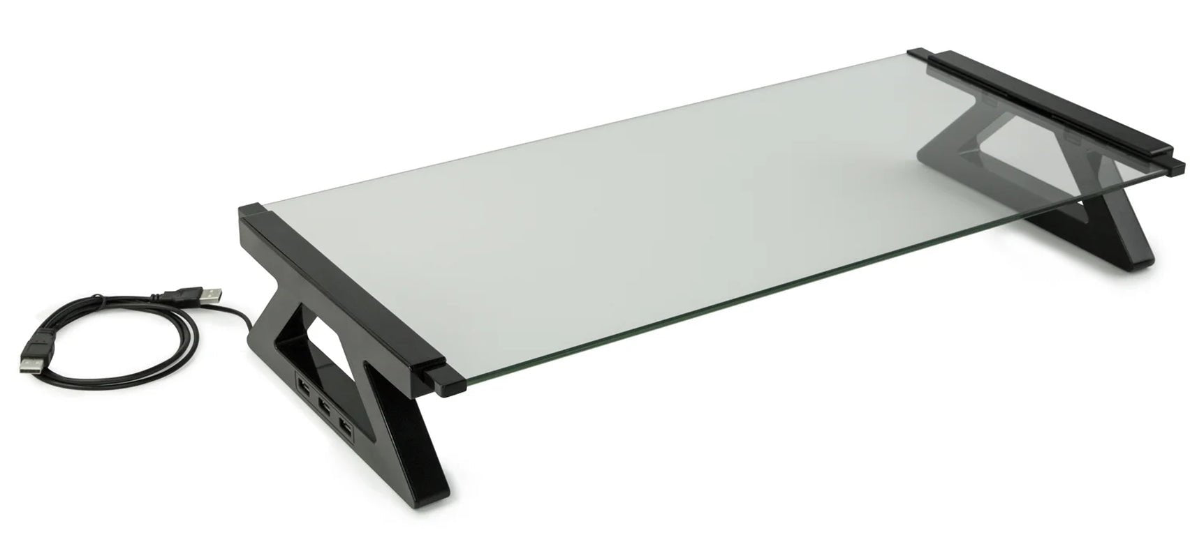 Mount - It! Glass Monitor Riser | Desk Stand with 3 - Port USB 2.0 Hub for 13 - 27" Screens, a high - quality from 1Nook