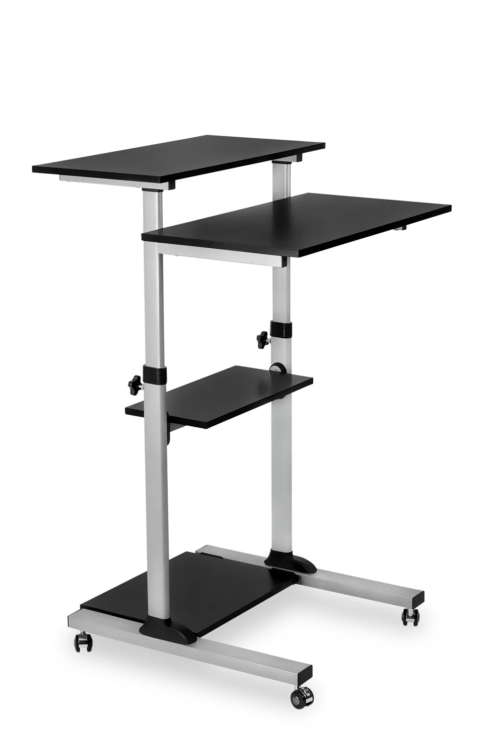 Mount - It MI - 7940 Mobile Standing Desk & Rolling Workstation | Height Adjustable Presentation Cart with 4 Shelves, a high - quality from 1Nook